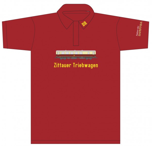 Poloshirt Zeitreisezug Triebwagen M